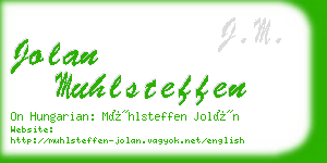 jolan muhlsteffen business card